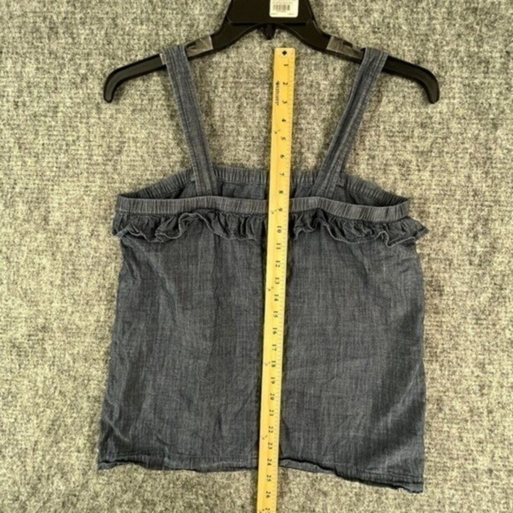 J Crew Tank Womens 4 Ruffle v - Picture 9 of 11